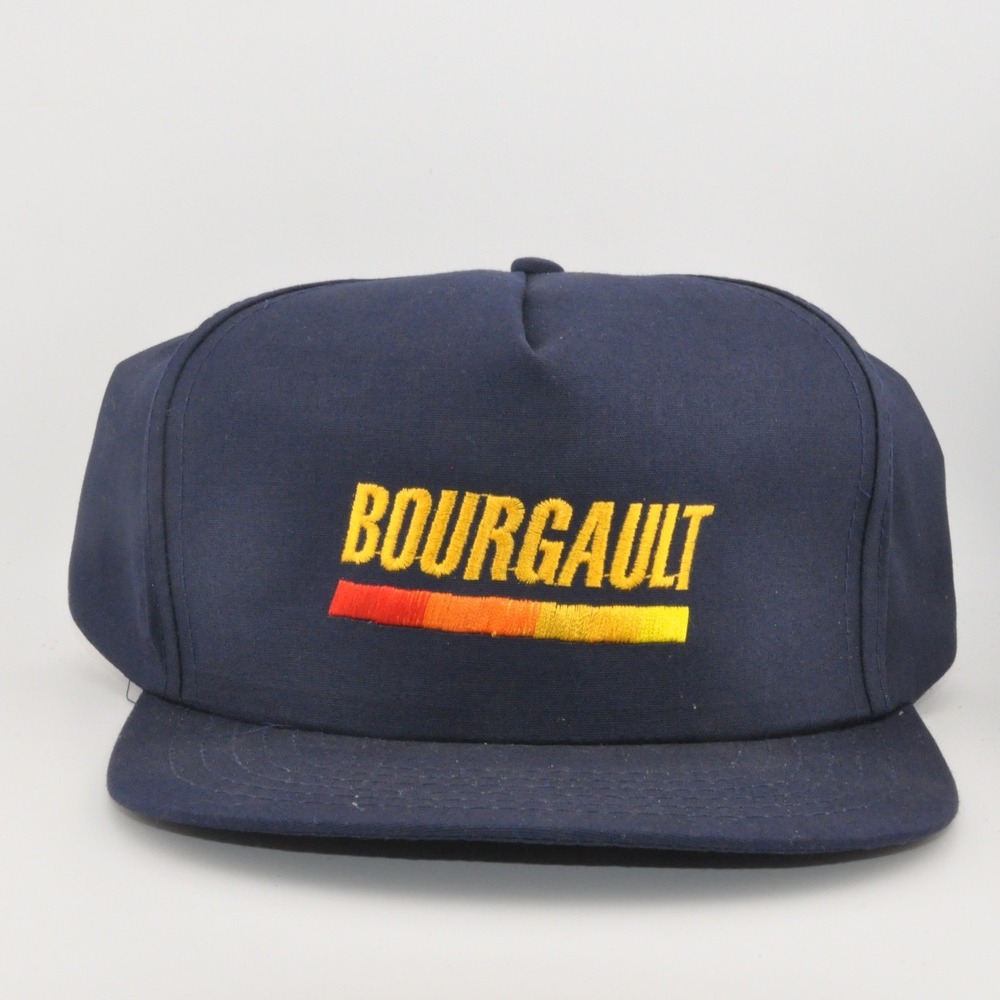 Headline Headwear Bourgault Trucker Hat OS Navy Blue Excellent Vintage‎ Snapback